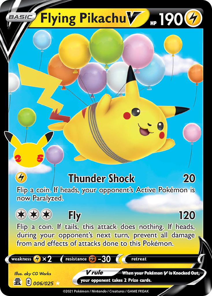 Flying Pikachu V (Ultra Rare) (25th Stamp)