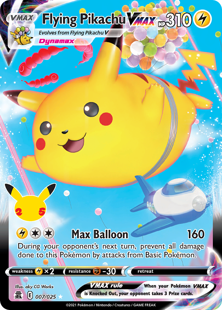 Flying Pikachu VMAX (Ultra Rare) (25th Stamp)