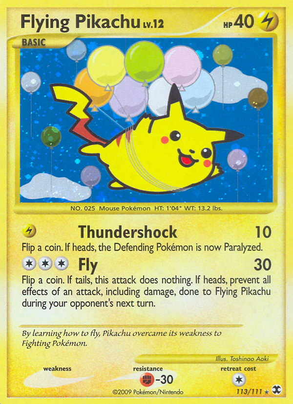 Rising Rivals Flying Pikachu (Secret Rare) (Lv.12)