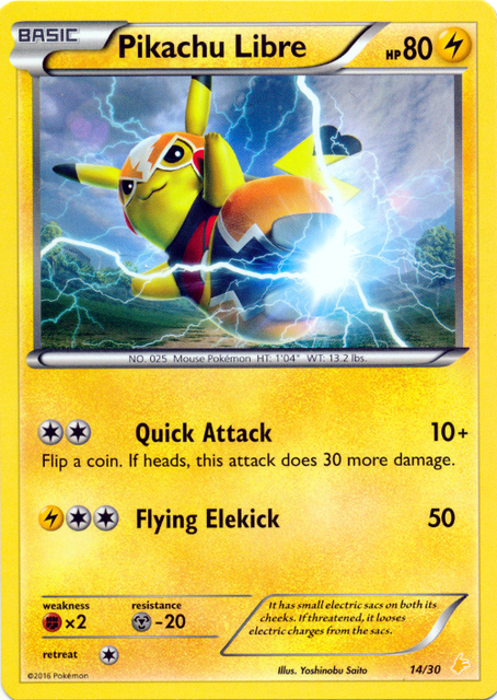 Pikachu Libre (Non-Holo)