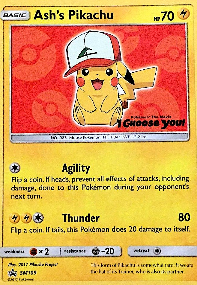 Ash's Pikachu (Non-Holo) (Stamp) (Kanto)