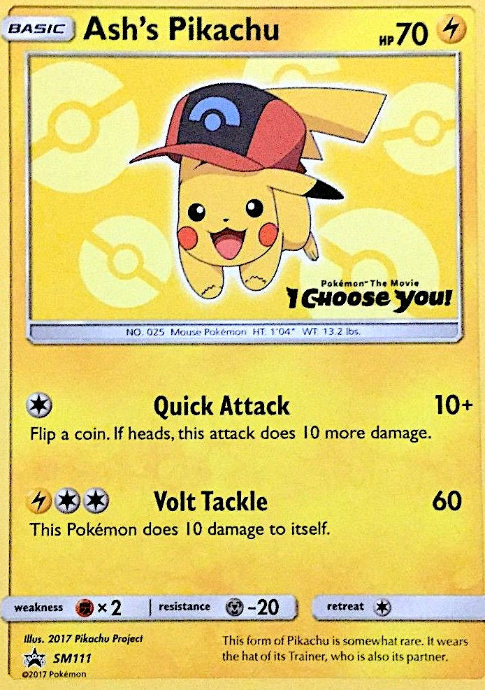 Ash's Pikachu (Non-Holo) (Stamp) (Sinnoh)