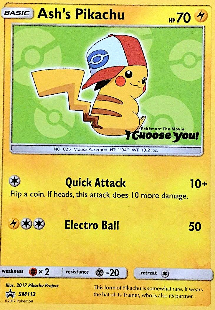 Ash's Pikachu (Non-Holo) (Stamp) (Unova)