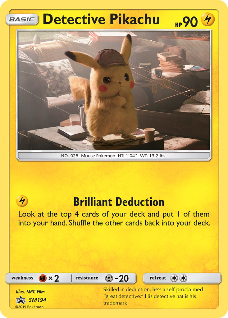 Detective Pikachu (Holo) (S&M Promo)