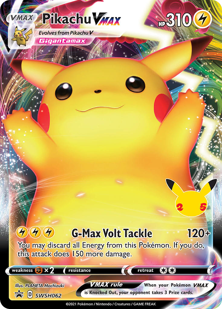 Pikachu VMAX (Ultra Rare) (25th Stamp) (Figure Box)