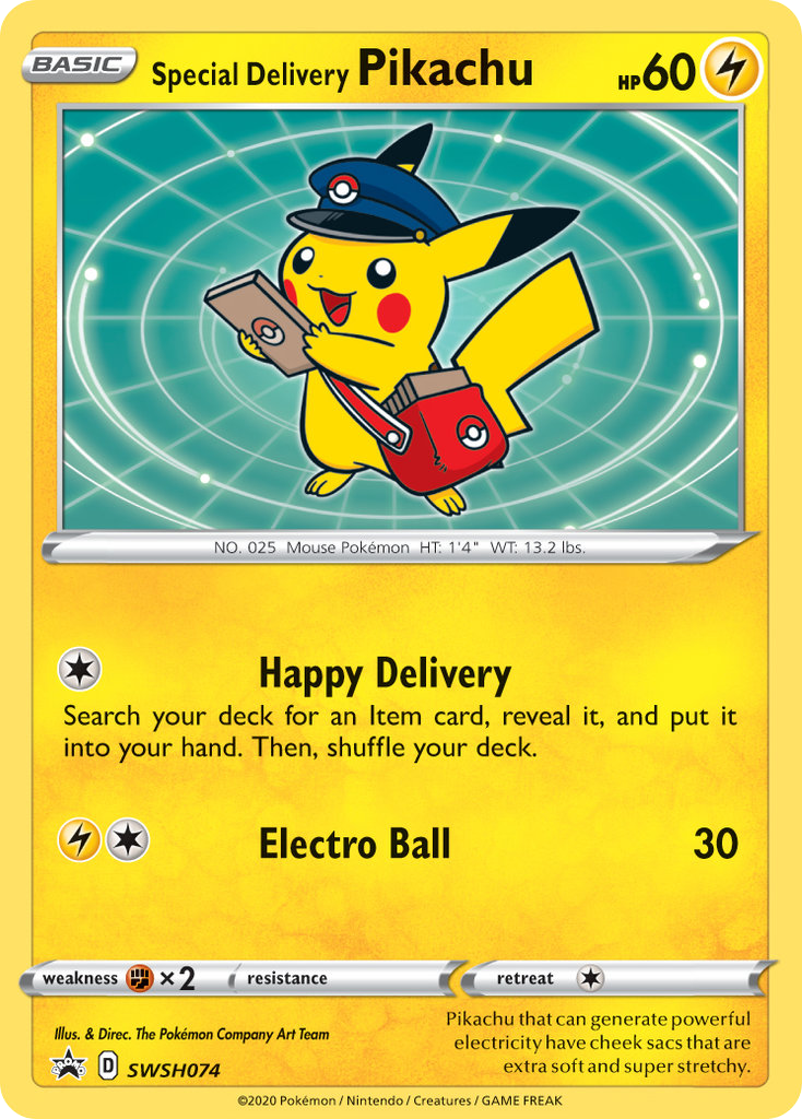 Special Delivery Pikachu (Promo) (Holo)