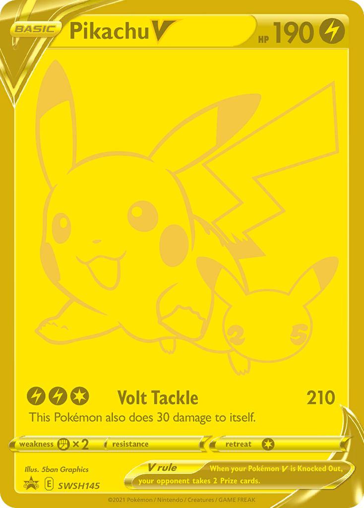 Pikachu V (Gold Card) (Promo)