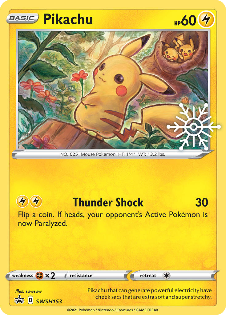 Pikachu (Promo) (Snowflake Stamp)