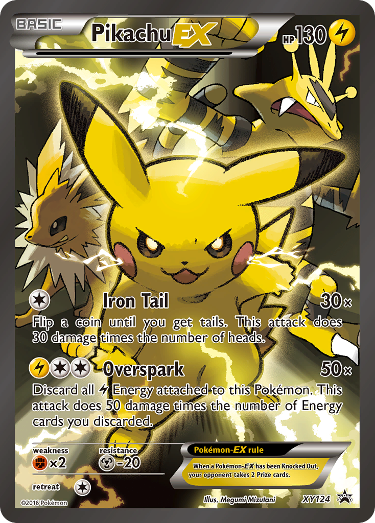 Pikachu EX (Full Art Promo) (Black & Yellow)